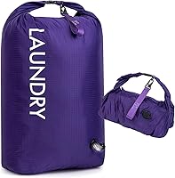 Vista 9 de Bolsa de lavandería de viaje, bolsa de viaje de compresión al vacío, bolsa de viaje, impermeable, húmedo/seco, ahorro de espacio, bolsa