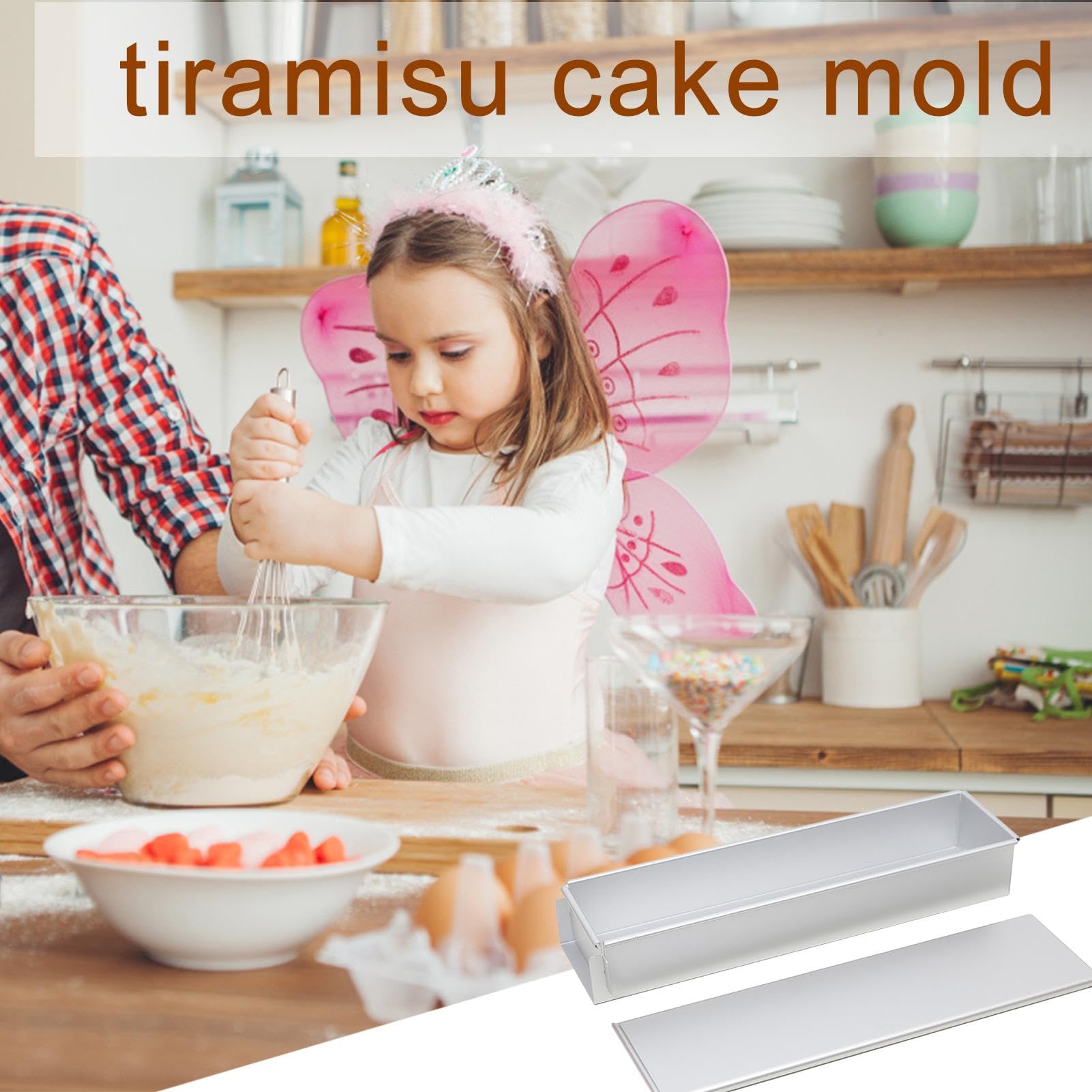 Teglia rettangolare per torte | Teglia per pane in alluminio | Stampo rettangolare per mousse, teglia da forno per forno antiaderente pane tostato cottura in alluminio Tostapane in lega di alluminio