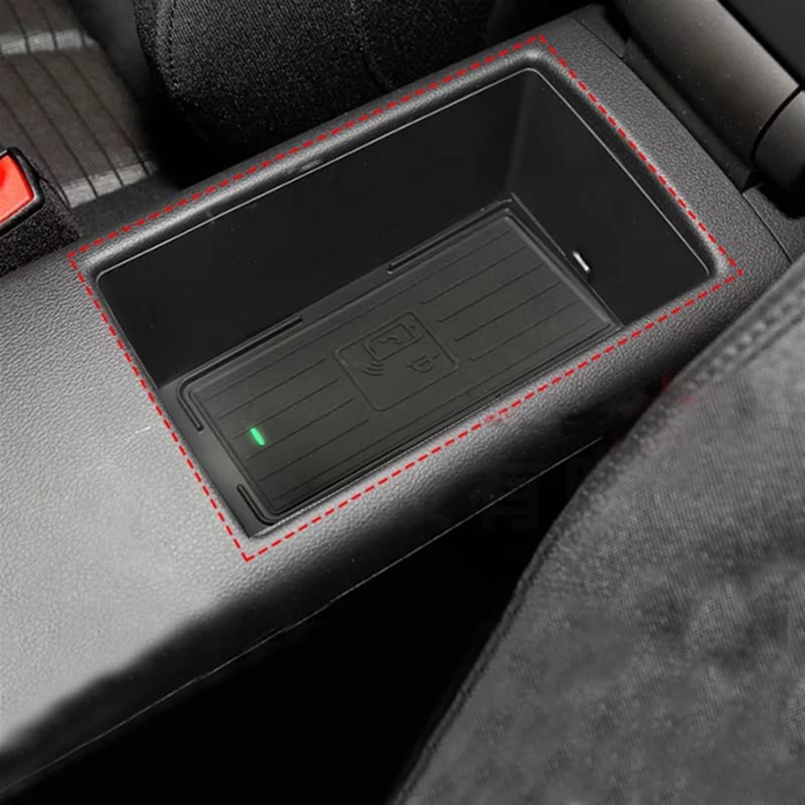 Cargador inalámbrico QI for Coche de 15W, Cargador de teléfono de Carga rápida, Estuche de Carga, Soporte de Carga, for, A3 S3 8V 2014-2018 Base de Carga inalámbrica
