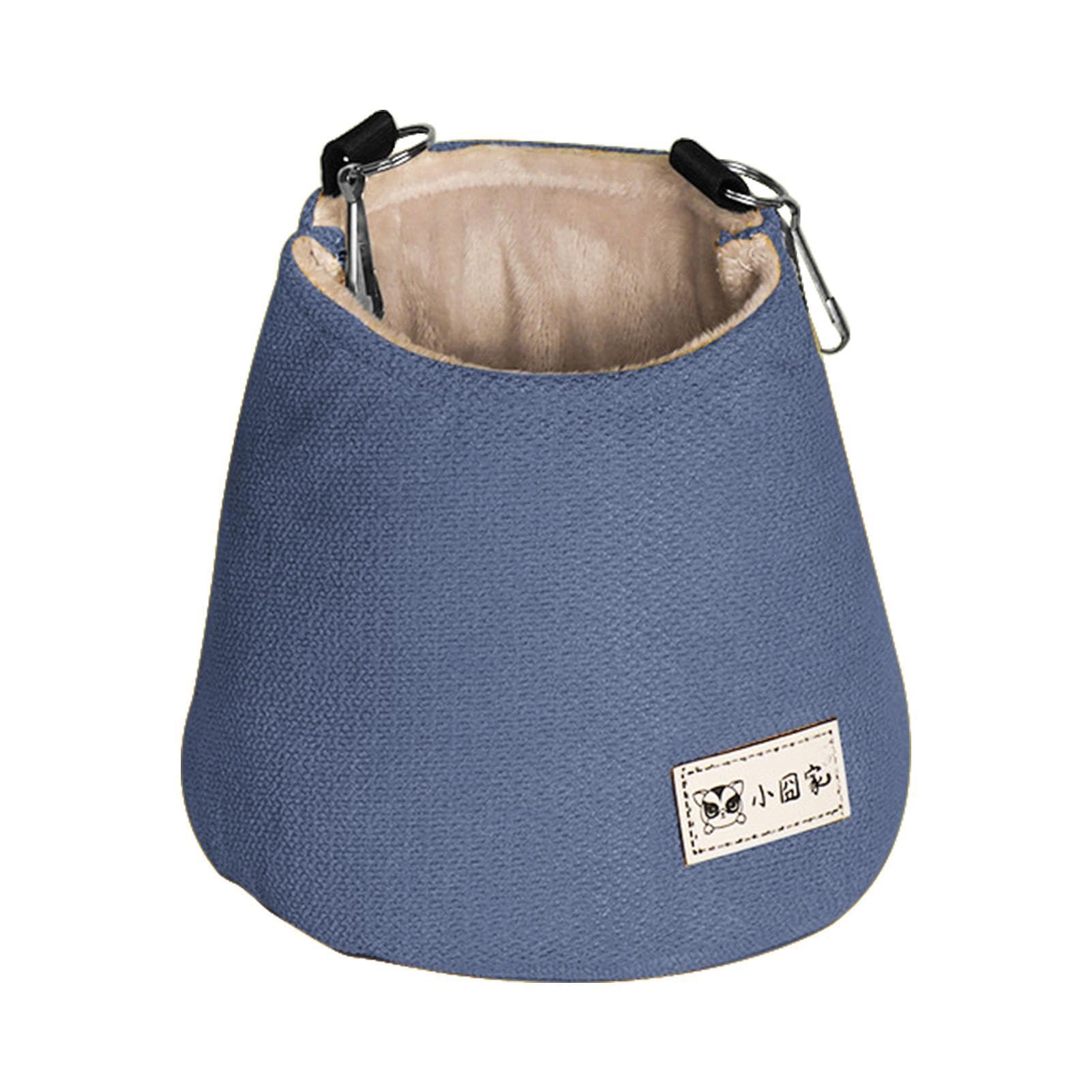 Cama De Ardilla De Hamster Ruso- Portátil Jaula Ardilla Lindo Algodón Cálido | Cama Colgante con Bolsa Deslizante Versátil | Alfombra Nido Extraíble Animales Pequeños | Cama Jaula Ardilla