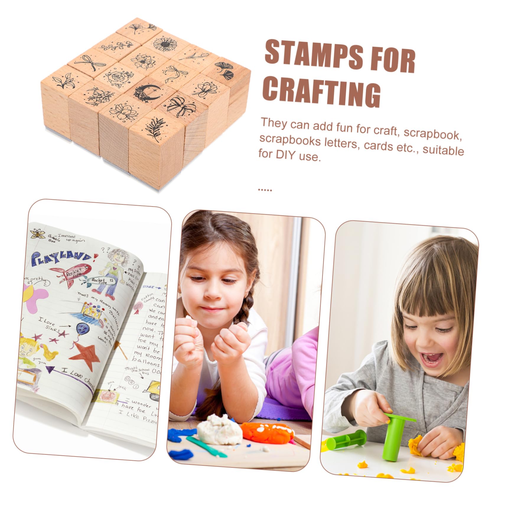 Operitacx 80stücke Teiliges Holzstempel Für Dekorative Pflanzenmotive Für Scrapbooking Und -karten Handgefertigte Stempel Für Kreative Bastelideen