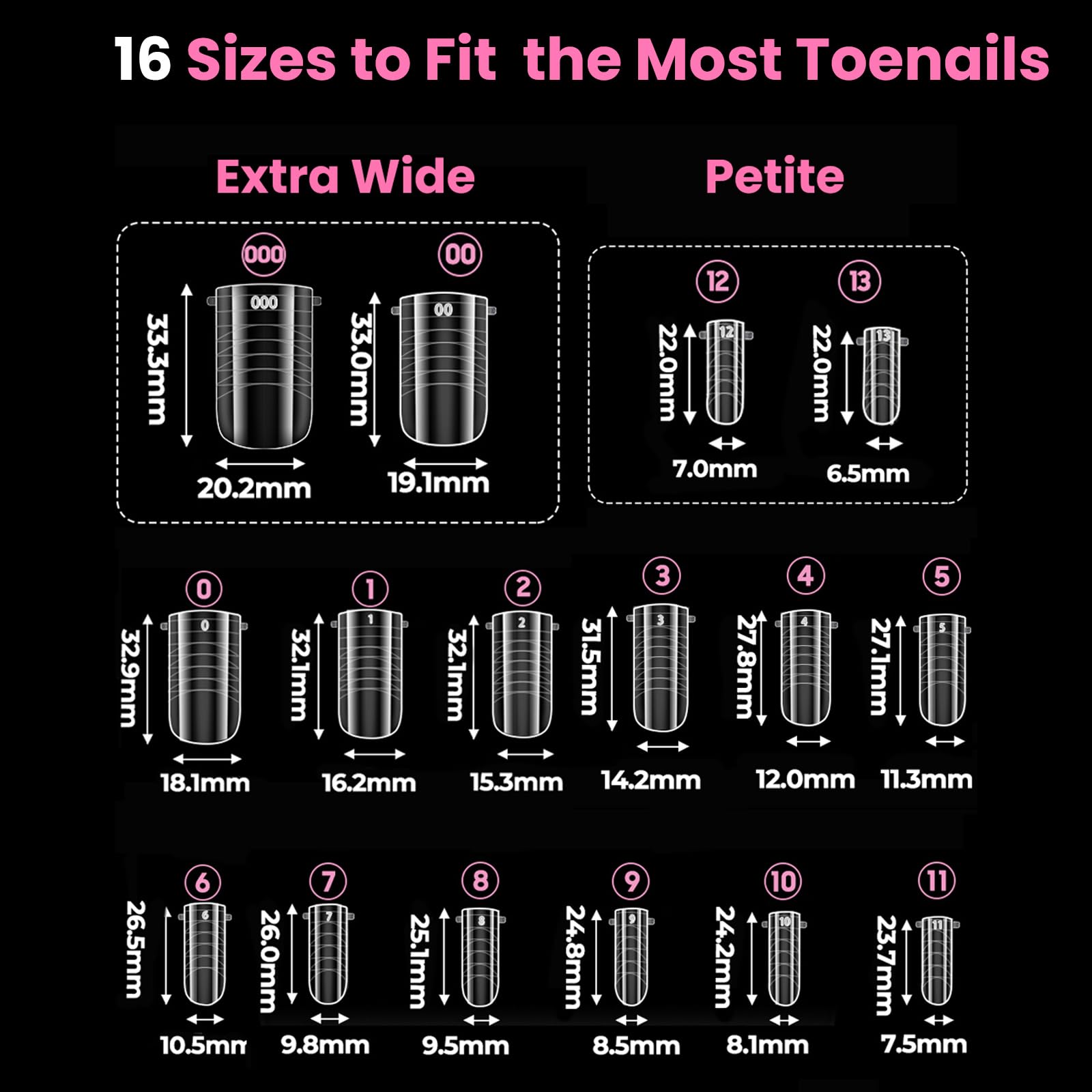 GlimightyX Polygel Toenail Kit - Clear, Pink & White -10 GlimightyX Polygel Toenail Kit - Clear, Pink & White -10