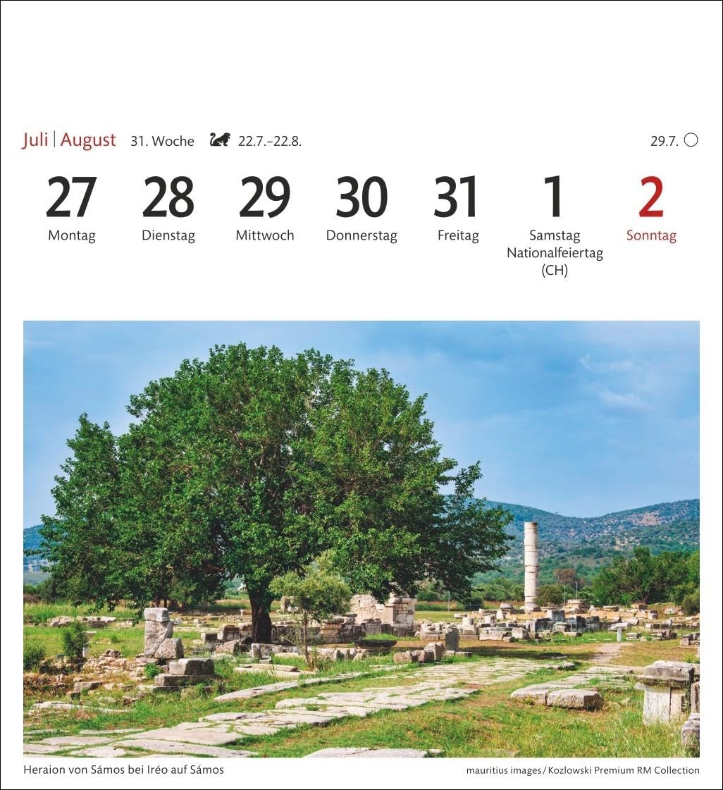 Griechische Inseln Sehnsuchtskalender 2026 - Wochenkalender mit 53 Postkarten: Reise-Kalender mit 53 hochwertigen Motiven der schönsten Plätze Griechenlands.