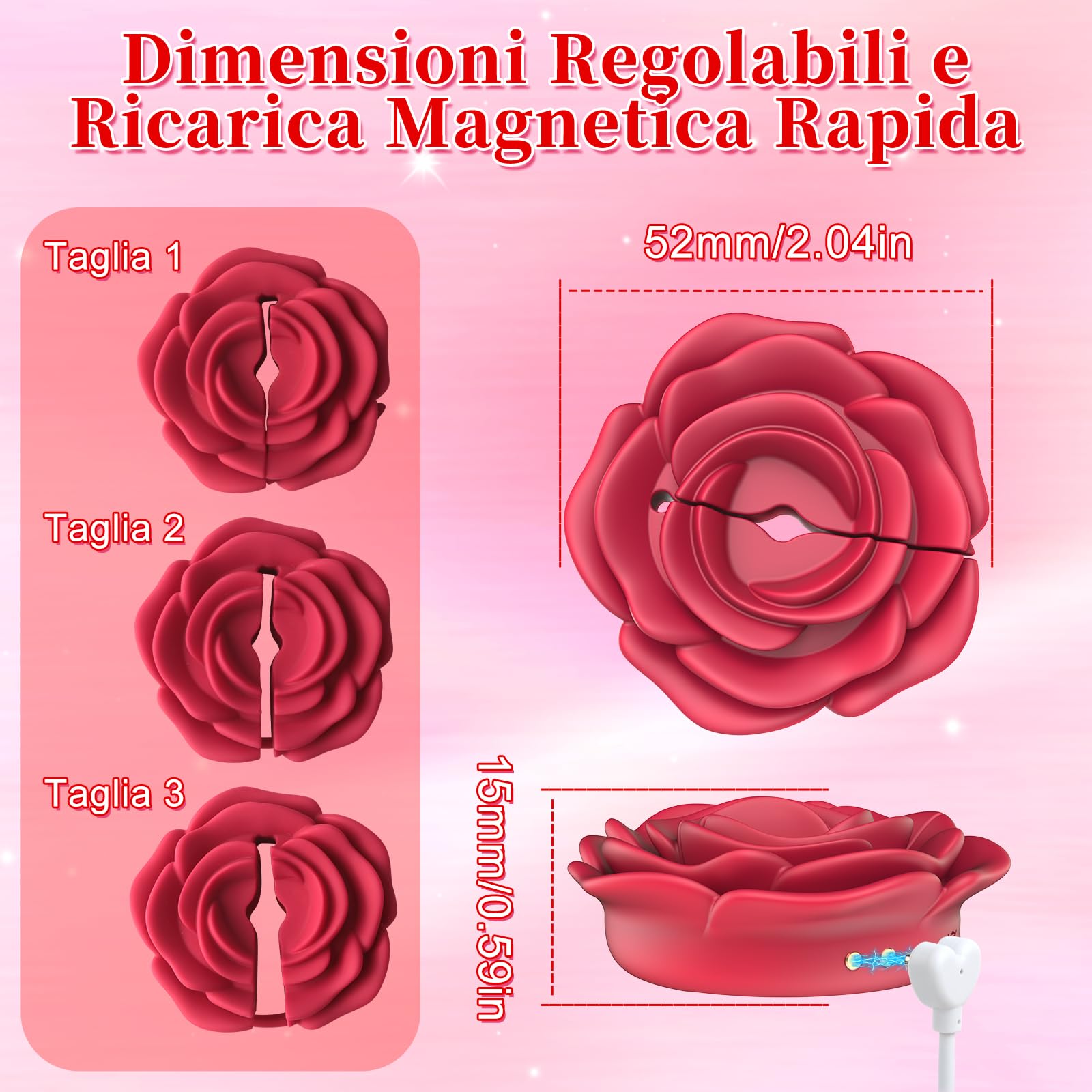Pinze Capezzoli BDSM Sex Toys per Donna - Morsetti per Capezzoli Regolabili Stimolatore Capezzoli Femminile con 10 Modalità Forti, Vibratoreper Donna Professionale con Telecomando Sexytoysys Coppia
