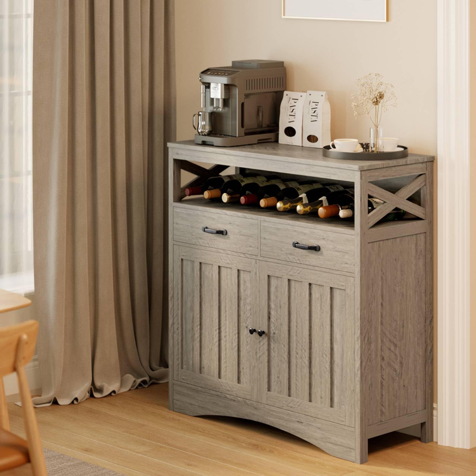 Snapklik.com : Gizoon Farmhouse Buffet Sideboard Kitchen Storage ...