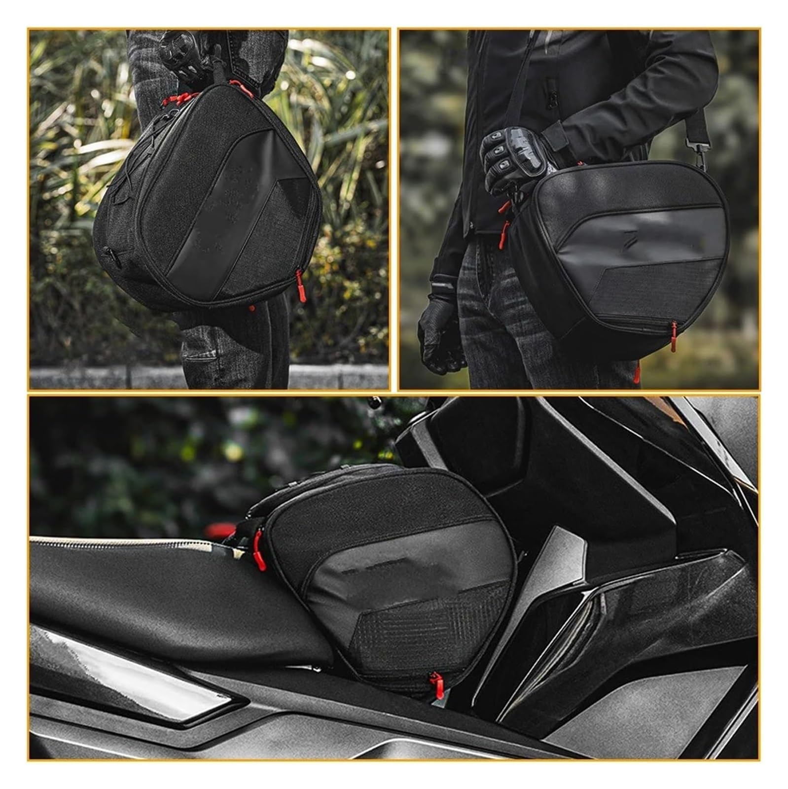 Bolsa Moto para ADV 150 160 350 para PCX 125 para X-ADV para Forza 300 750 para NSS Scooter Túnel Tanque Herramienta Viaje Equipaje Almacenamiento Bolsa(Type B)