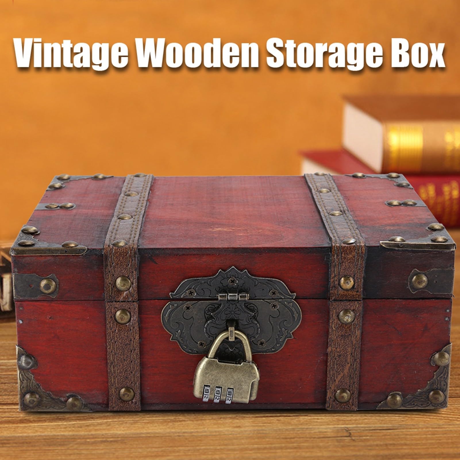 Amazon.com: Vintage Wooden Boxes with Lock,Wooden Storage and