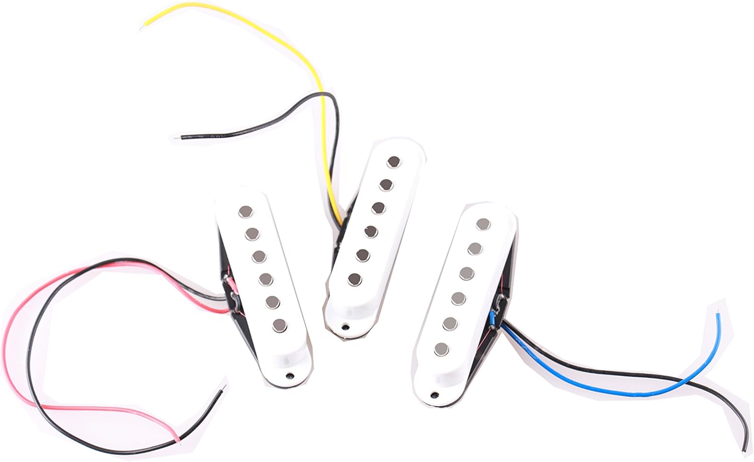 ACEHK Electric Guitar Pickups, for ST, SSS, White, 1 Set