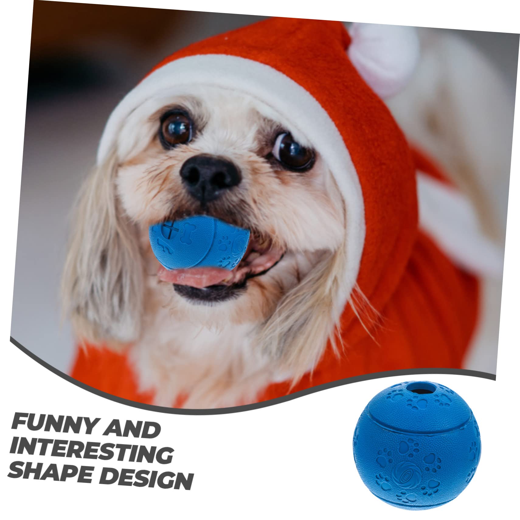 YARNOW 3 Pièces Jouet à Mâcher pour Traiter La Distribution De Jouets pour Chiens Jouet De Friandise pour Balles De Mordre Balle pour Animaux De Compagnie Caoutchouc