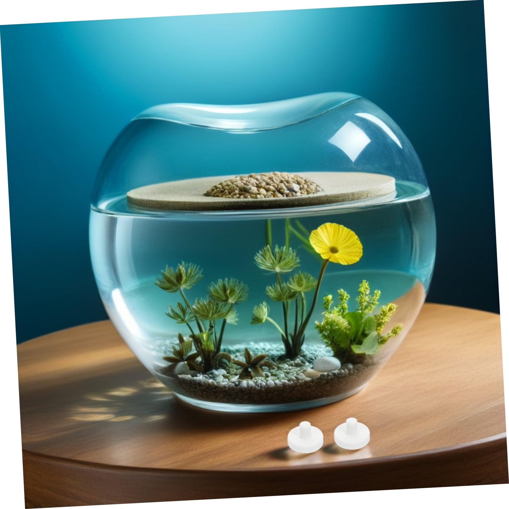 60 Stück Keramik Korallenvermehrungsständer Basis Korallenhalter Aquarium Korallenfrags Halterungen für Fischbecken Meerwasser Korallenzucht Zubehör