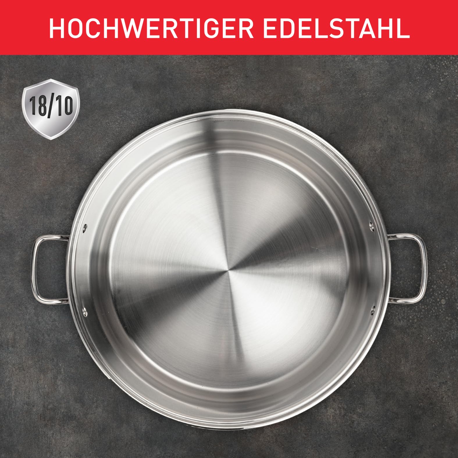 Tefal Duetto Edelstahl Kochtopfset, 7-teilig, Töpfe induktionsgeeignet, für alle Herdarten geeignet, Kochtöpfe für Ceranfeld, backofengeeignet (außer Deckel), spülmaschinengeeignet, A705A8