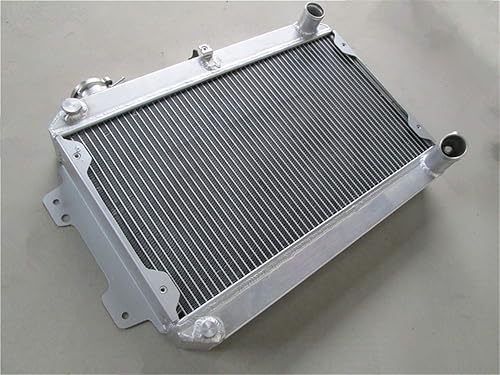 Miniatura 9 de Radiador de aluminio de 3 filas de 2.205 in para Mazda RX7 S2 1.1L 12A Engine RX-7 RX 7 1981 1982 1983 Reemplazo manual compatible con el mercado de