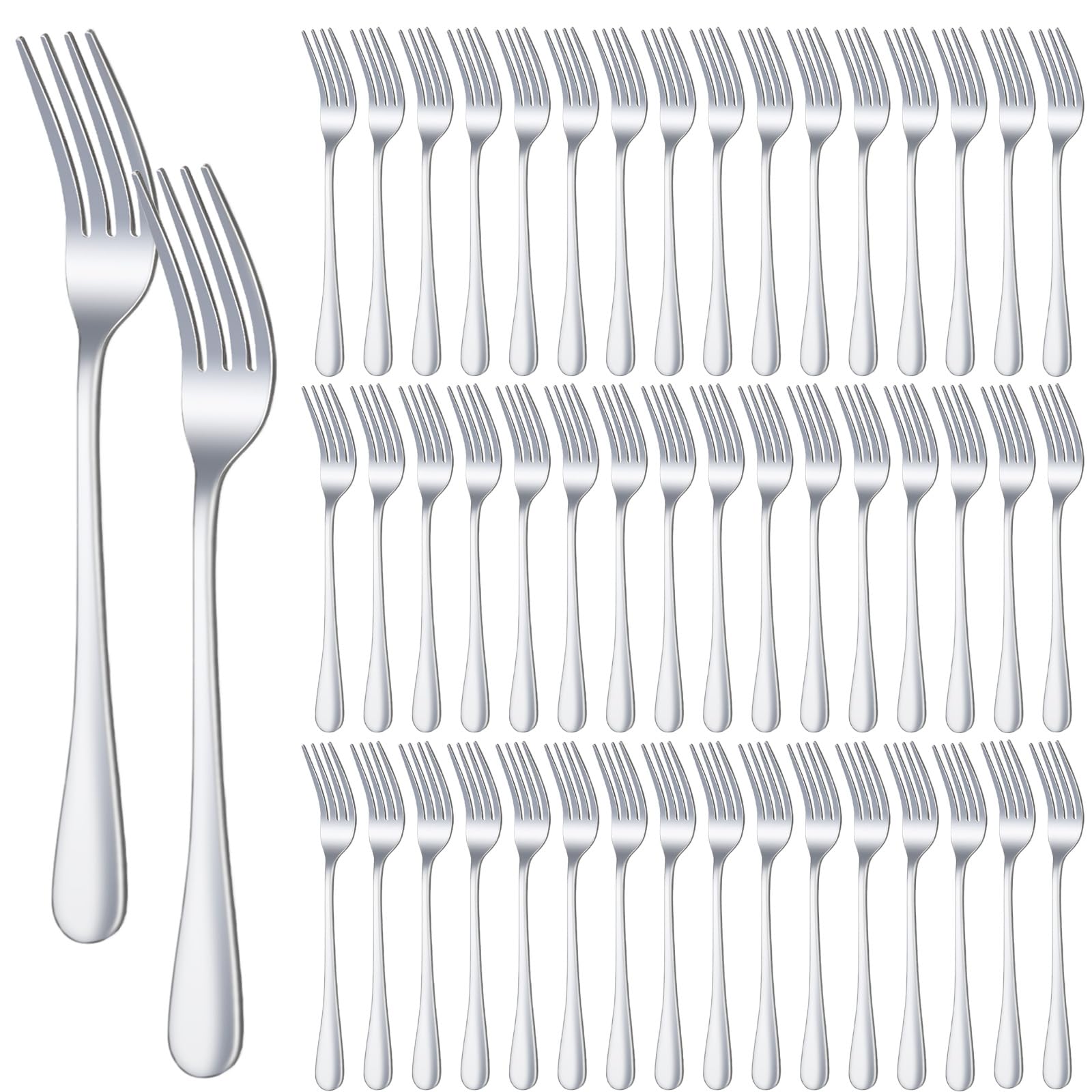 Stainless Steel Dinner Forks - 48 Pack -1