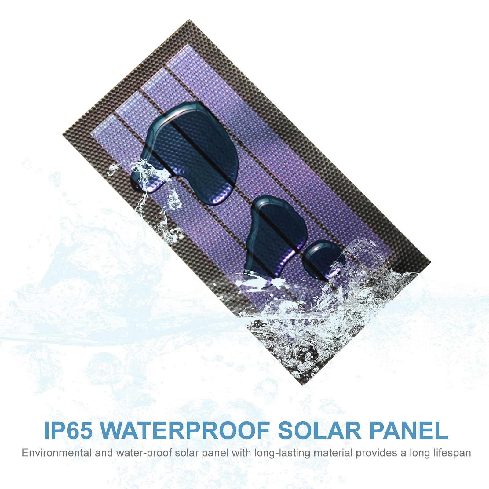 1W 6V Flexible Solar Panel Kleine Dünne Amorphe Silikon Solarzelle DIY Wasserdicht Camping Tragbare Power Solar Panel Kompatibel für Licht Fan Gartenpumpe