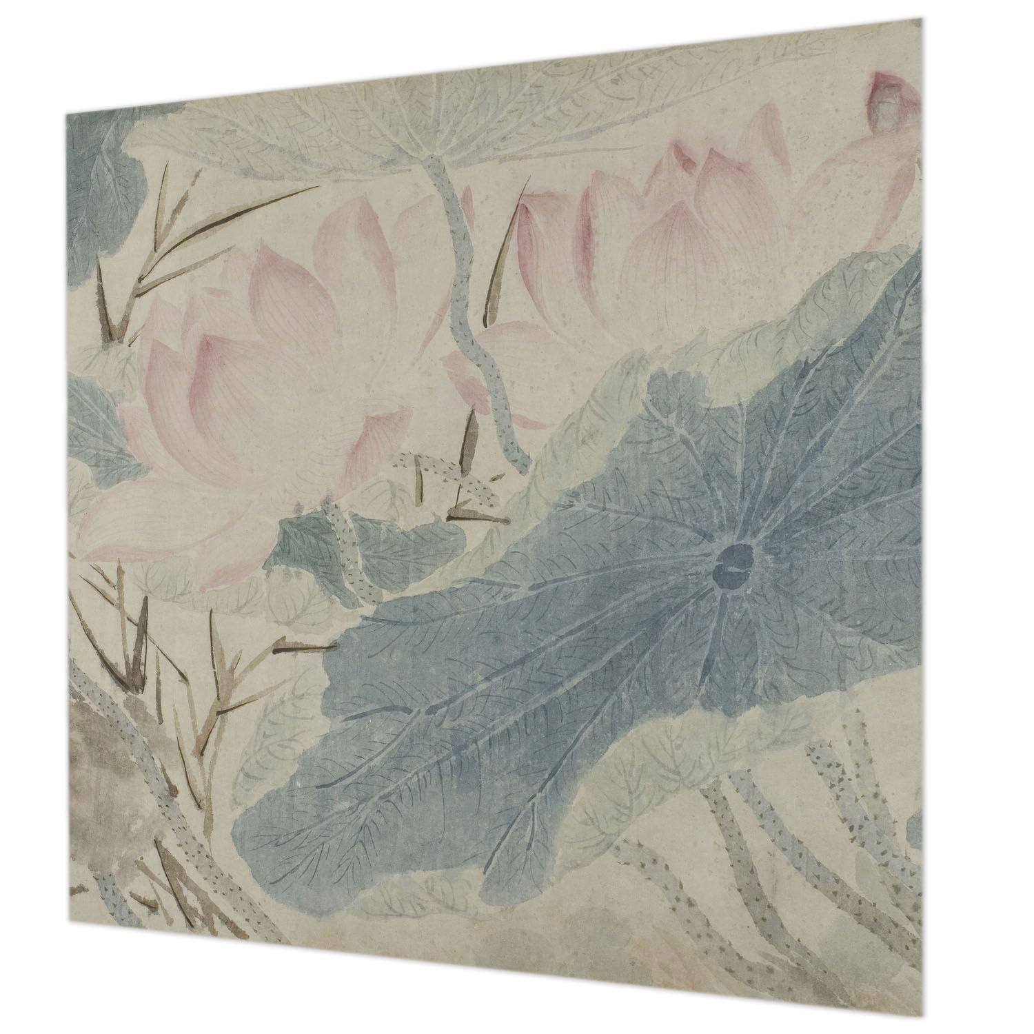 Papier peint feuilles de lotus pour créer une ambiance zen dans votre chambre