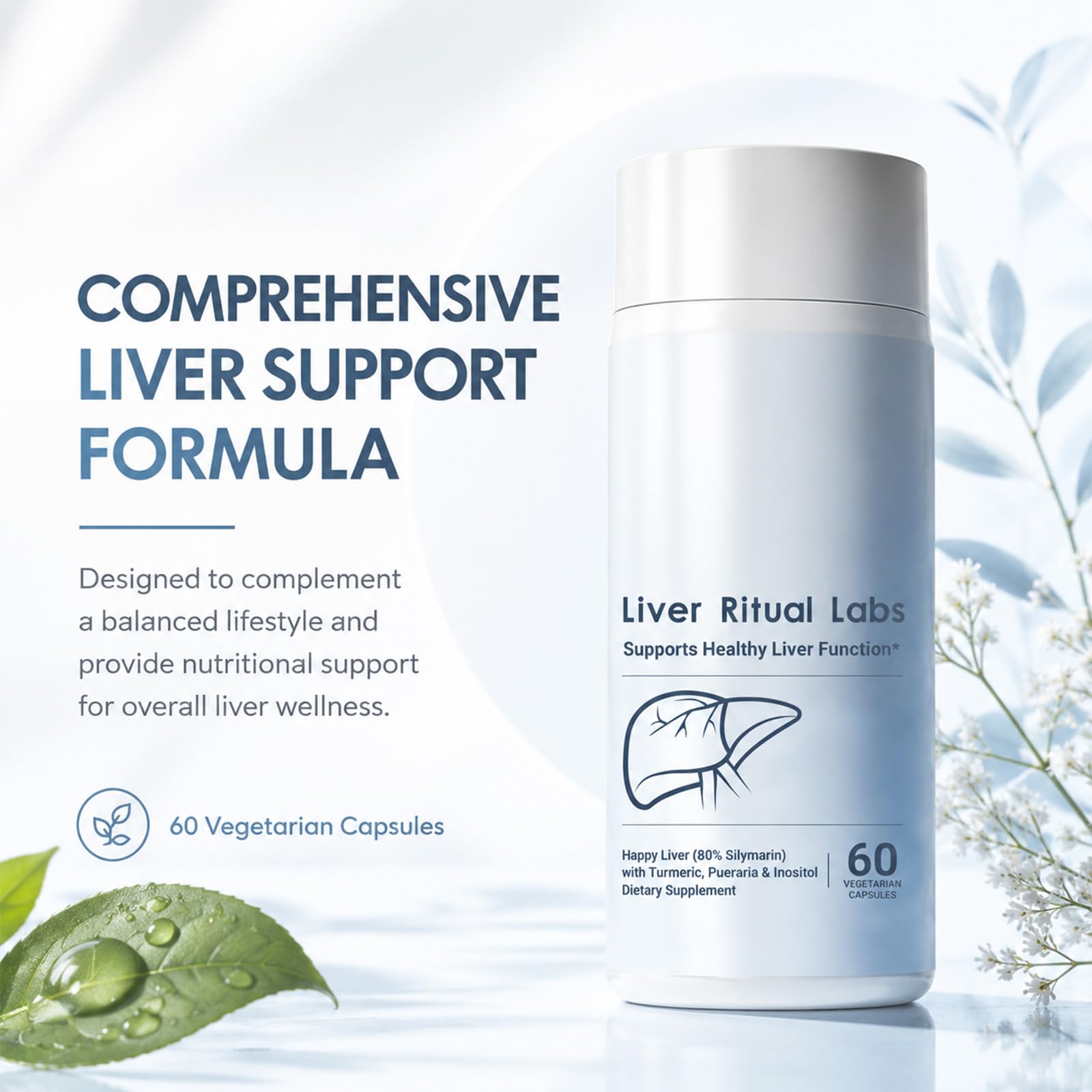 Liver Ritual Labs，Happy Liver Health Support ， Gluten Free, 60 Capsules — Amazon image 2