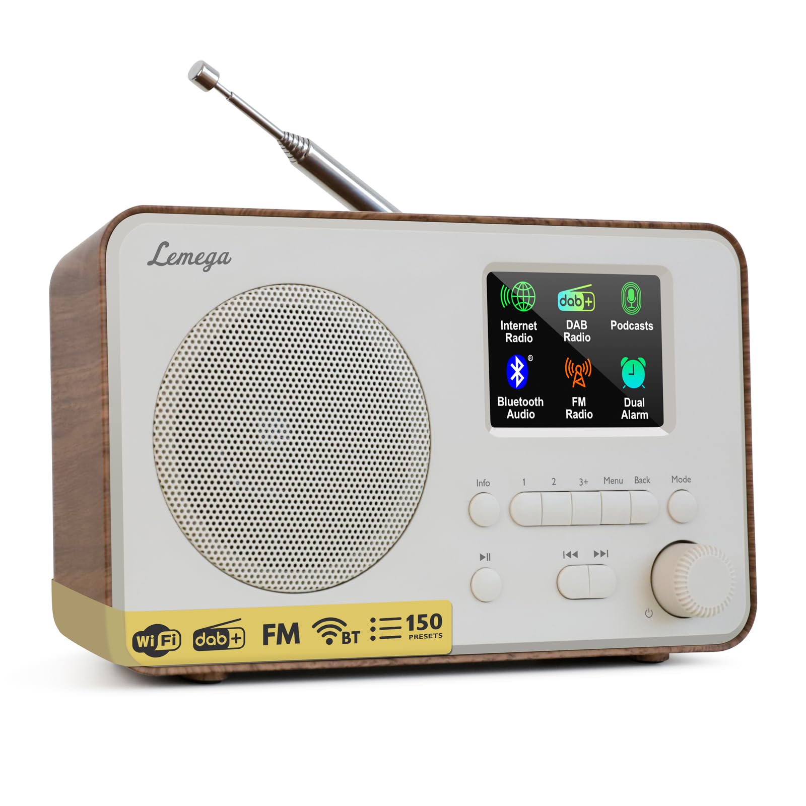 IR1S Internet Radio Walnut (orzech włoski)