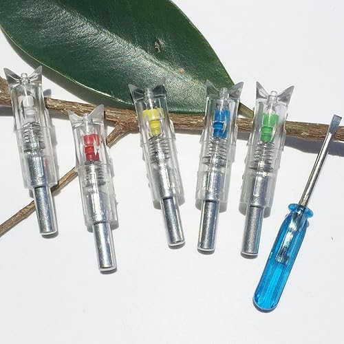 Miniatura 3 de 6 piezas de culatines iluminados para ballesta con 0.300''7.62mm de diámetro interior, culatines de tiro con arco iluminados estilo media luna