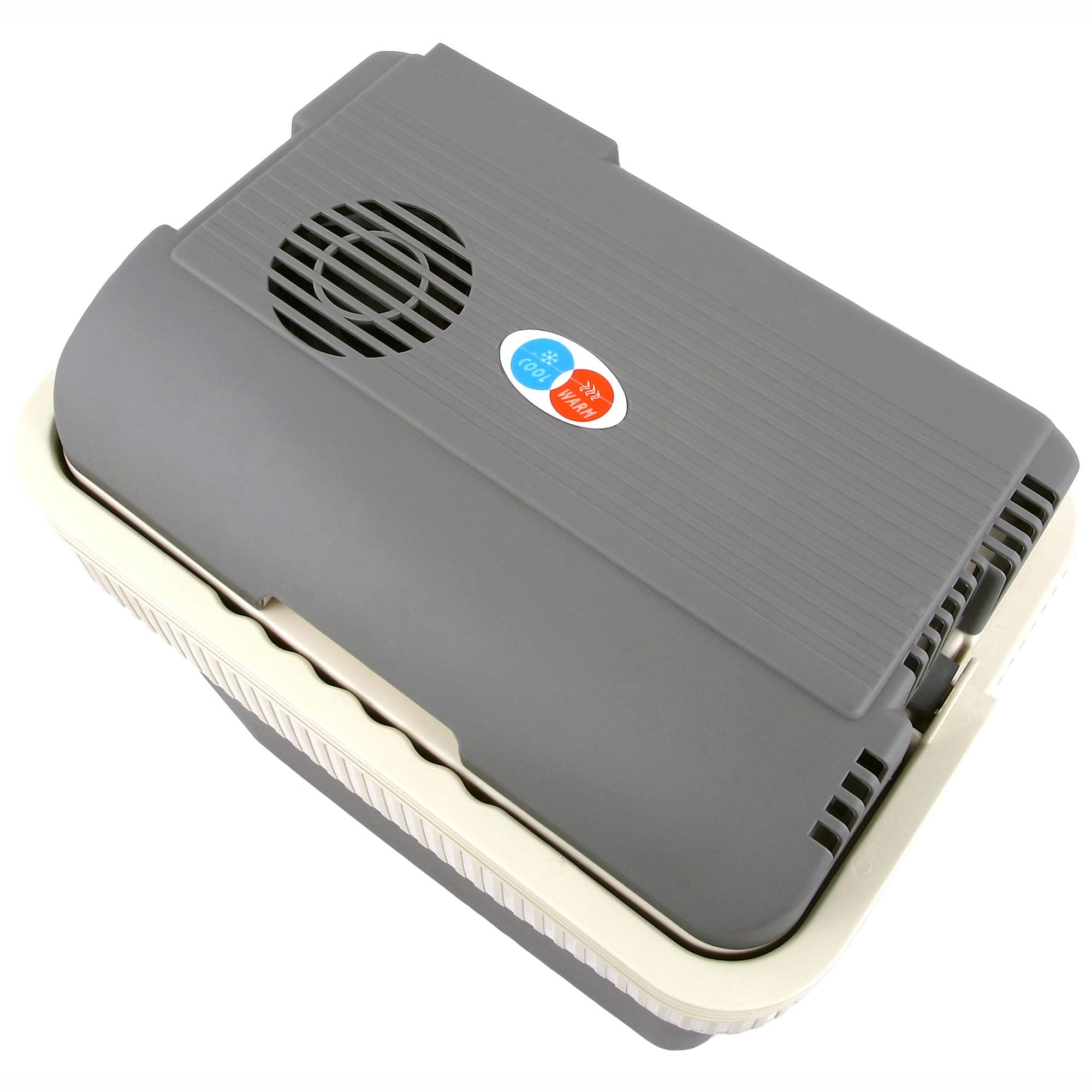 briebe Camp Nevera Portátil Eléctrica 21 litros, Coche, Camping, Viaje, 12V / 220V, Refrigera, Mantiene el Calor, Bajo Consumo, Gris, CF1151
