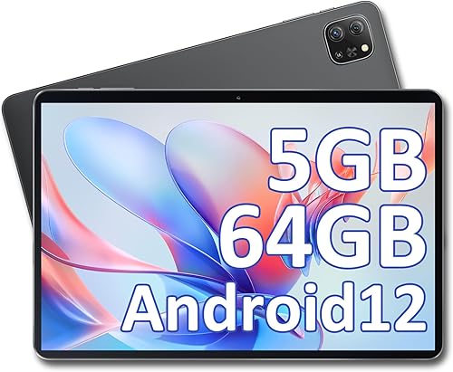 OSCAL Tablet Tablet Android 12 de 10.1 pulgadas, 2024 actualizado PAD60 5GB RAM 64GB ROM (1TB TF) Tablet Android con batería de 6580mAh, pantalla