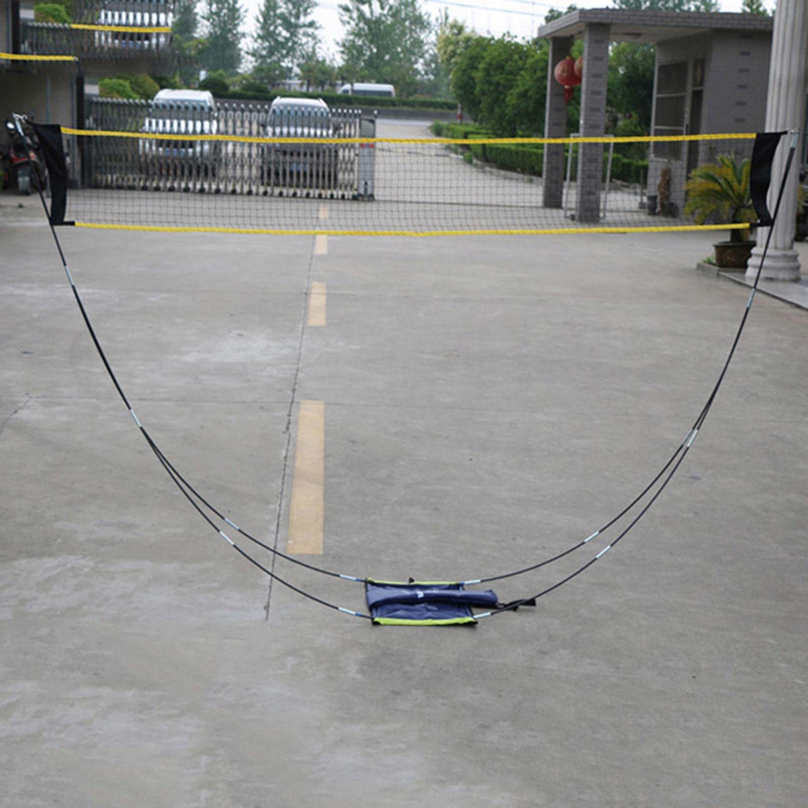 MILAAN 10x5 ft Portable Badminton Net Set with Carrying Bag for Tennis Tennis Yard (54053149FEZ)-picture-13
