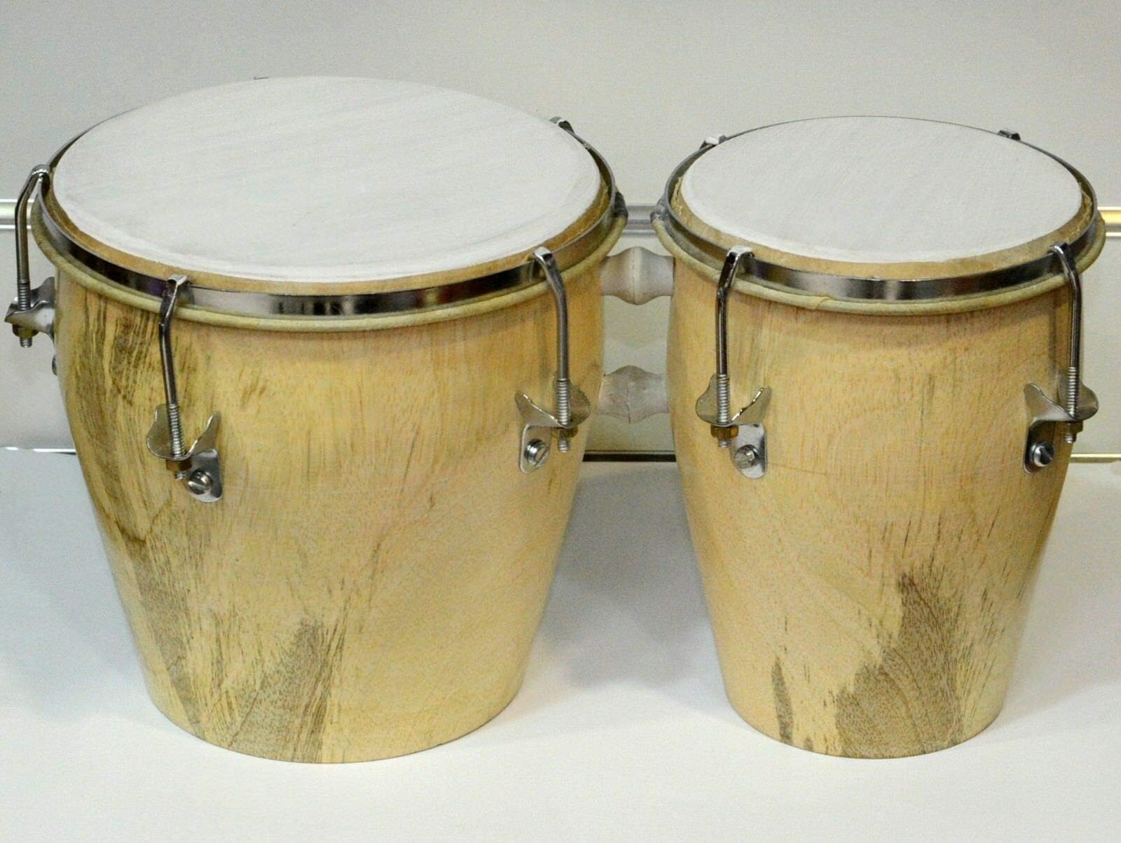 Bongo Drum - Bongo - Hand Drum - Percussion - Real Wood- Leather Skins