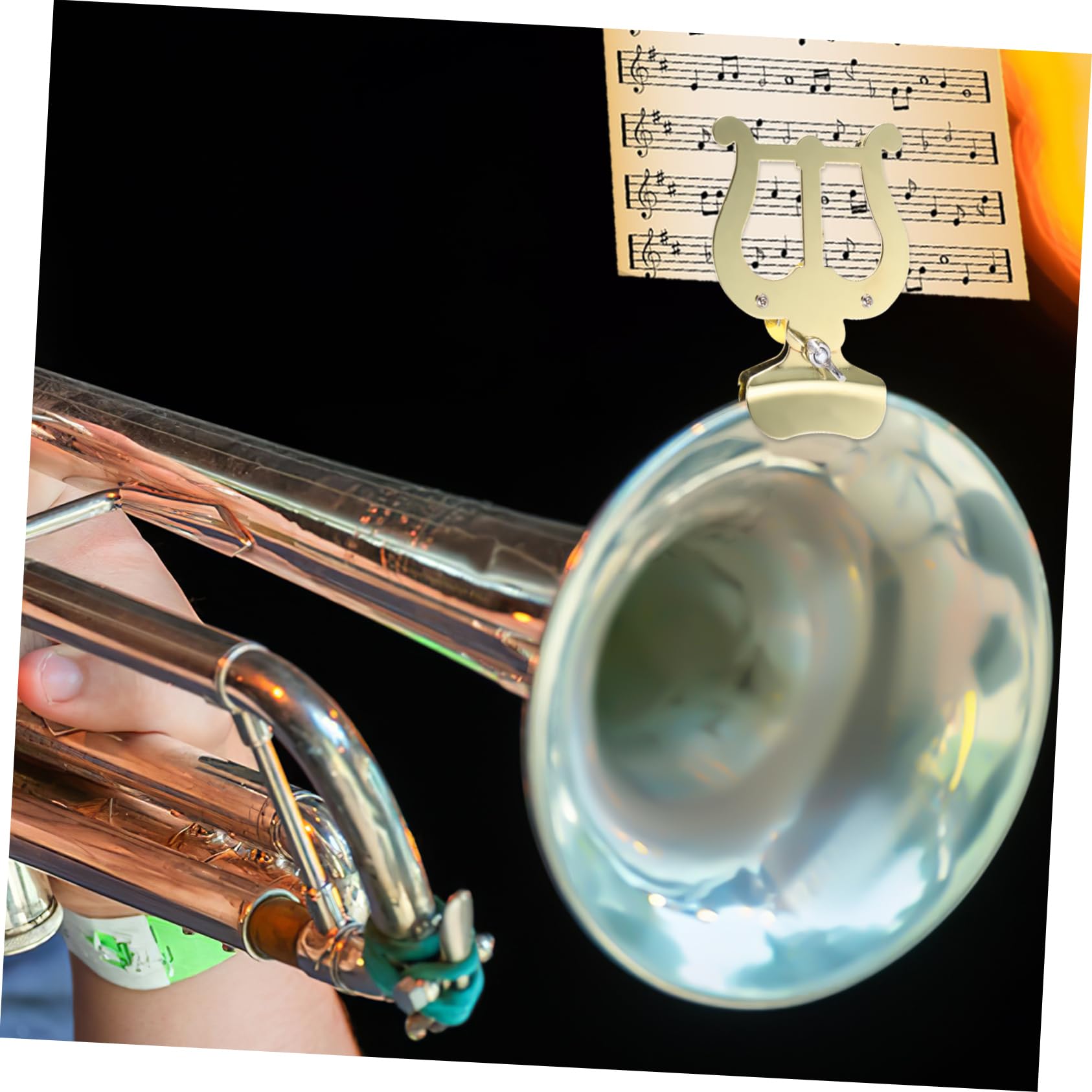 ERINGOGO Marching Band Music Lyre Trombone Stand Accessory Versatile Sheet Music Clip