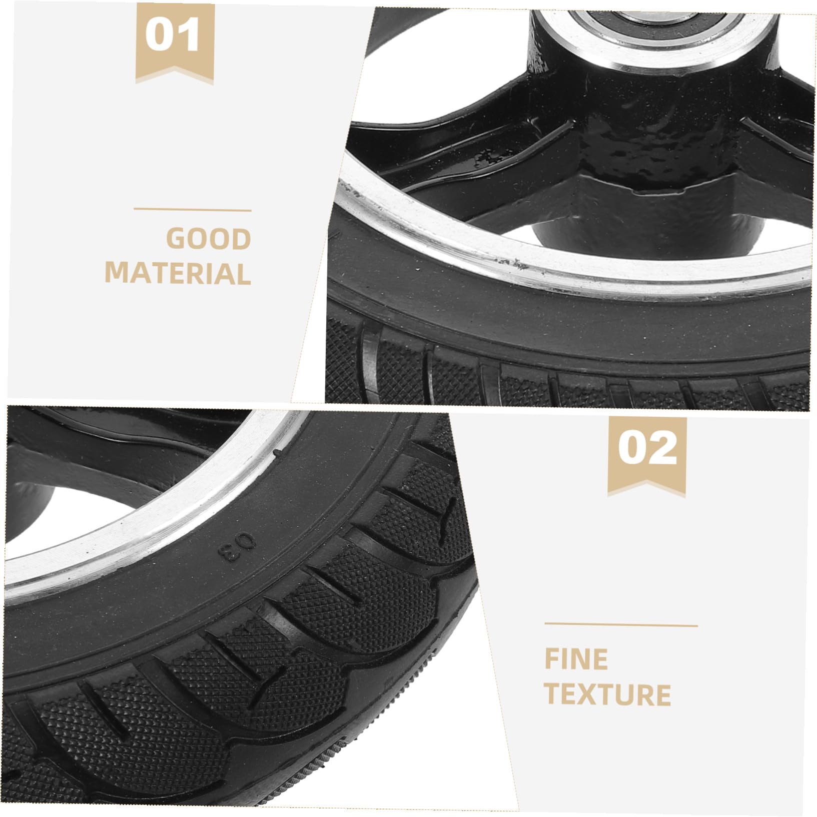 Pneus Pour Skateboard Électrique Trottinette Électrique Pneus Pleins De Remplacement Roues De Scooter