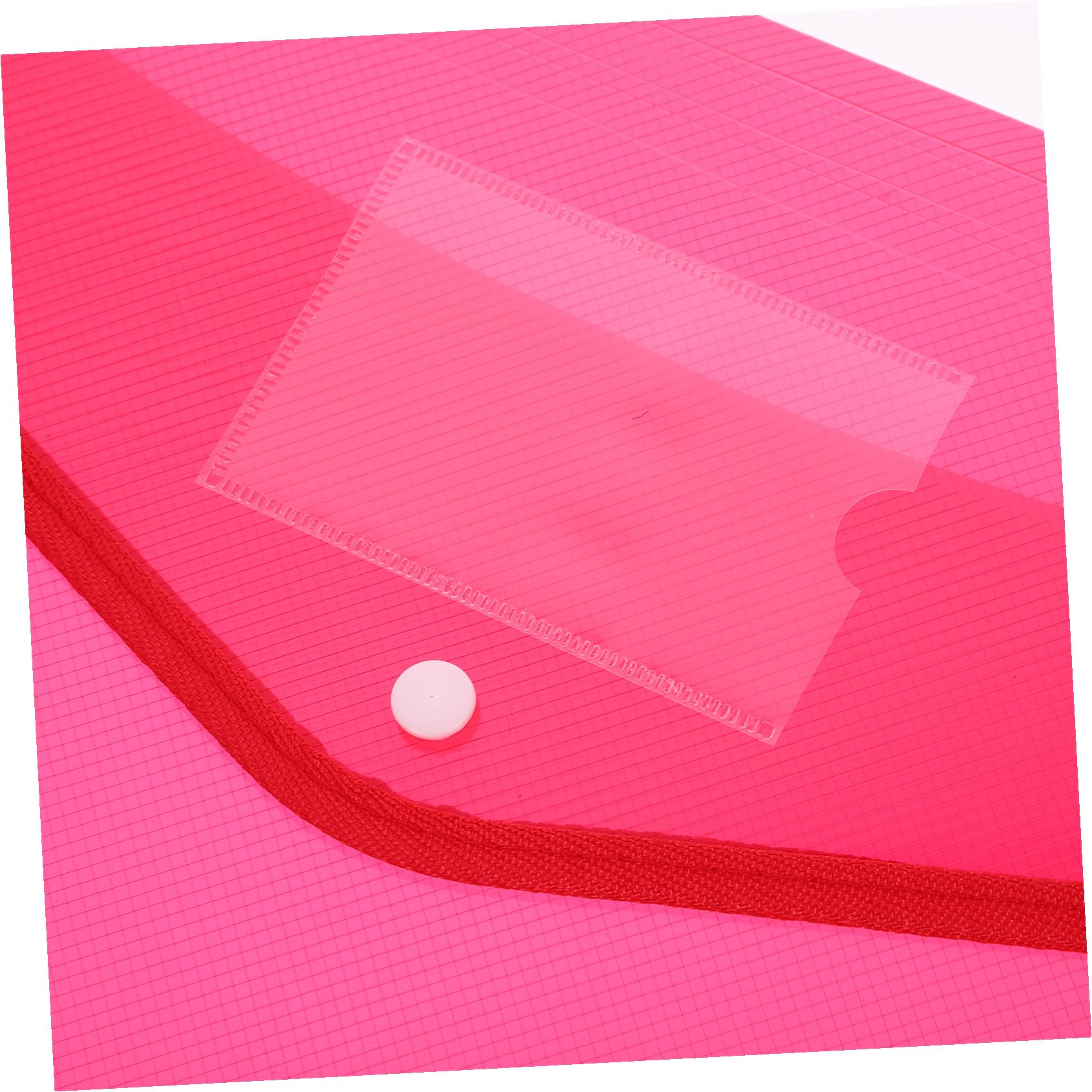 5pezzi Cartella Documenti Trasparente Polipropilene Con Bottone Pressione Busta Portaoggetti Resistente e Antistrappo Per Organizzare Documenti