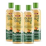 ORS Olive Oil Strengthen & Nourish Replenishing Conditioner infused with Sweet Orange Oil for Revitalizing Moisture 12.25 Ounce (Pack of 4)