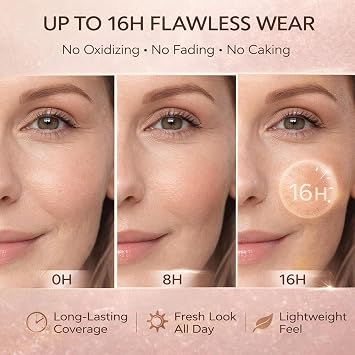 Foundation Korean,Colour Changing Foundation,Body Coverage Perfector (2PCS)
