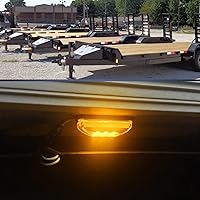 Vista 6 de Nilight 2 piezas de 3.9 pulgadas de luces indicadoras laterales delanteras y traseras, 3 luces LED ámbar, lámpara de clearance, sellada e