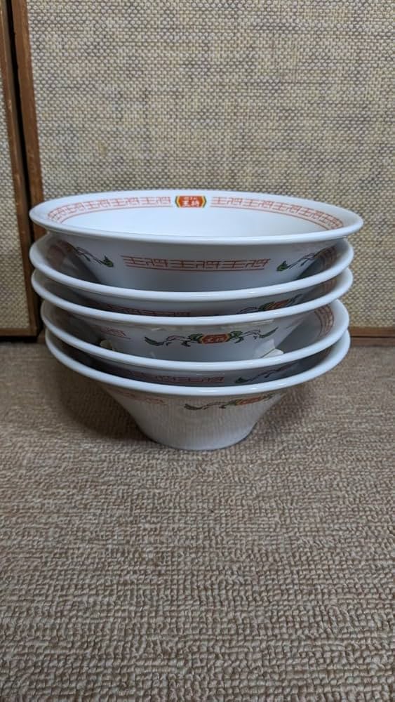 王将ラーメン鉢5個セット Amazon.co.jp: 京都発 まとめて 5個 餃子の王将 ラーメン鉢 丼