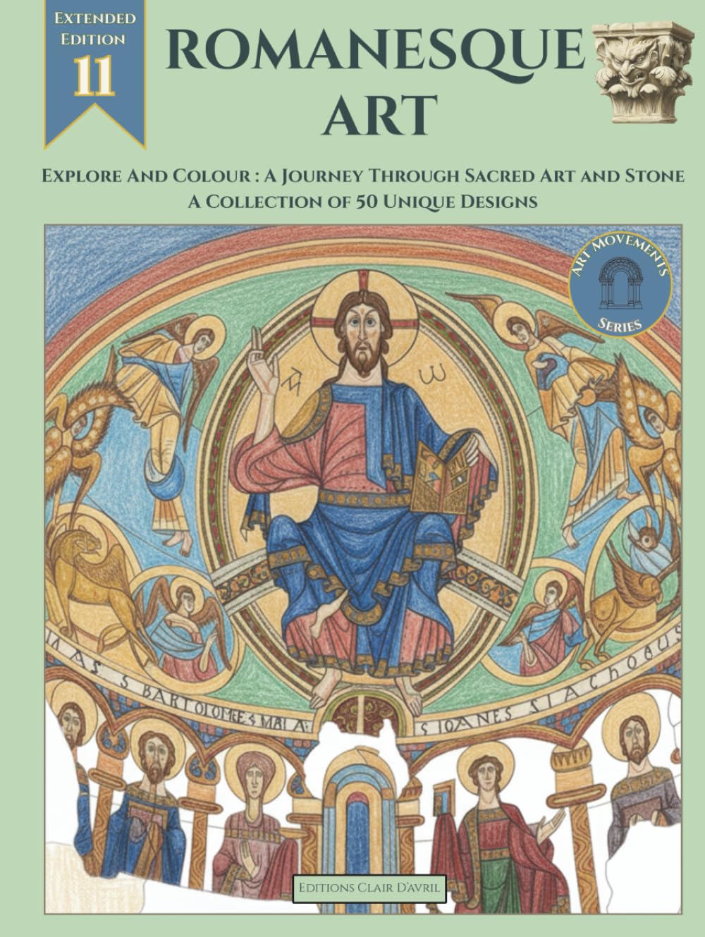 Art roman et reconnexion spirituelle à travers 50 coloriages d'art sacré