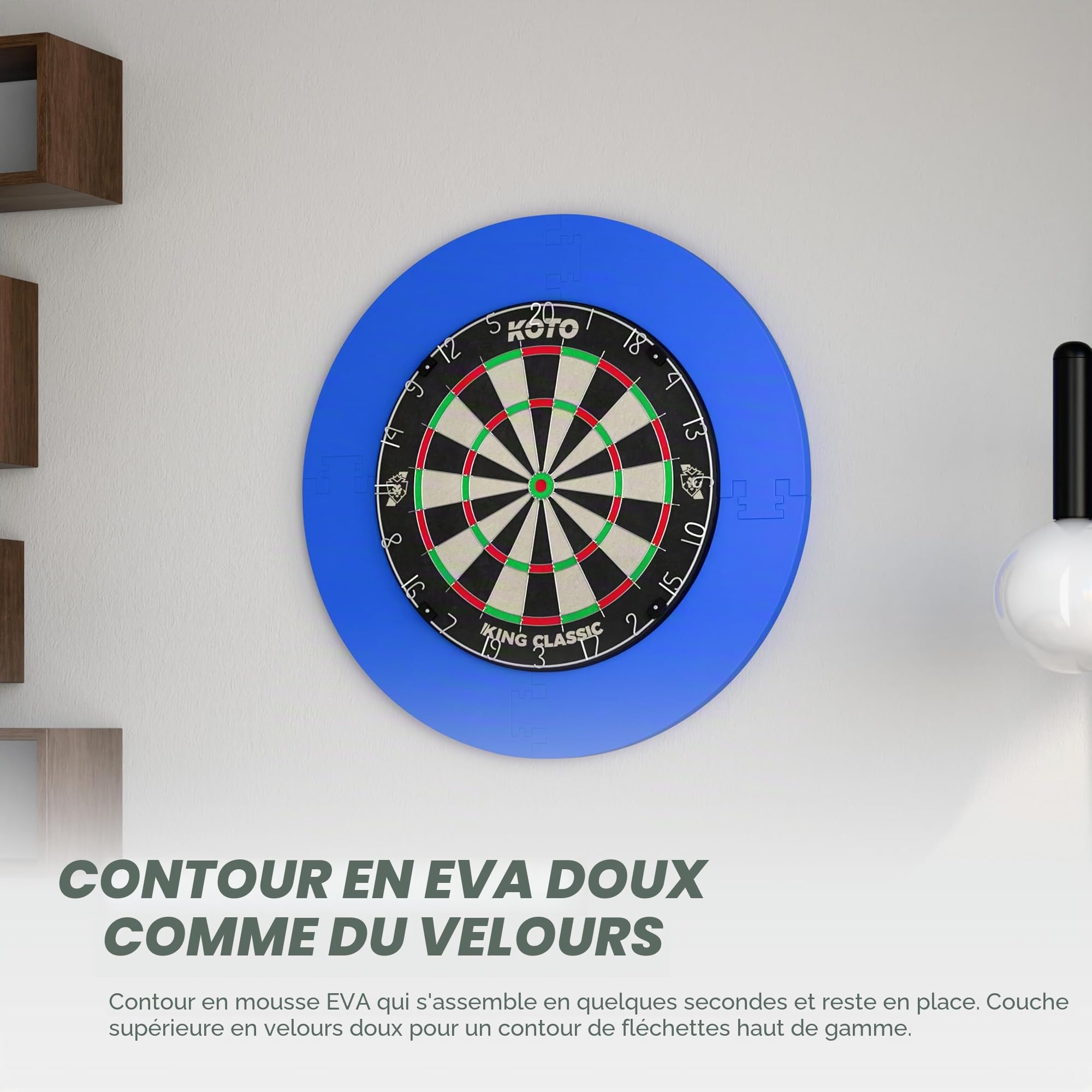 KOTO - 4 Pièces Surround de Cible, Économique + Durable, Prévention des Dommages aux Murs