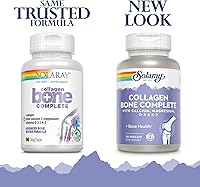 Vista 2 de Solaray Collagen Bone Complete - Marine Collagen Capsules with Calcium, Magnesium, & Vitamin D3 for Women & Men, Bone Strength & Health Support - 90