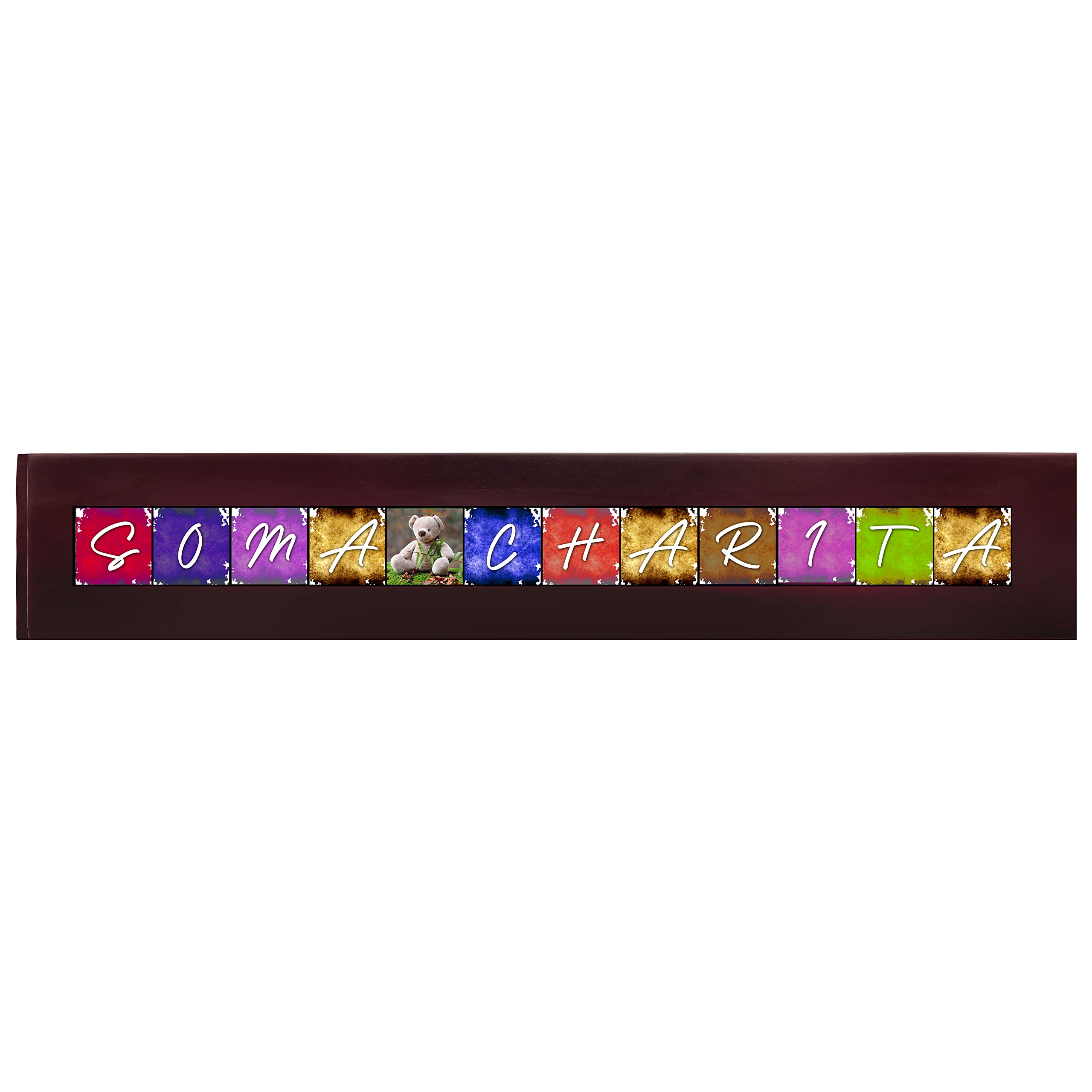 Customized Wooden Name Plate for Home Entrance, House & Apartment Doors (12Letter/1Line) — Amazon image 2