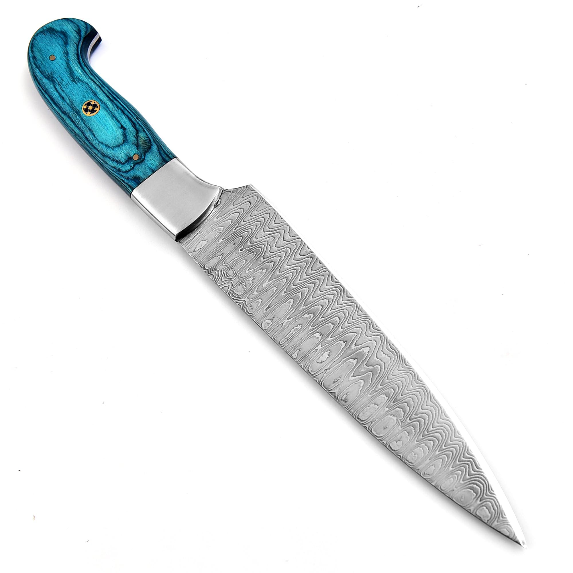 101-1 Stainless Steel Damascus Kitchen Knife Hand Forged Butcher Chef Knife 8" Sharp Blade Knife for Home Camping BBQ Gift for Men 101-1 (1) — Amazon image 4