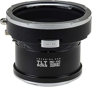 Fotodiox Pro TLT ROKR - Tilt/Shift Lens Mount Adapter Compatible with Pentax 6x7 P67, PK67 Mount SLR Lenses to Hasselblad XCD Mount Mirrorless Digital Camera Systems P67-XCD-TLTROKR
