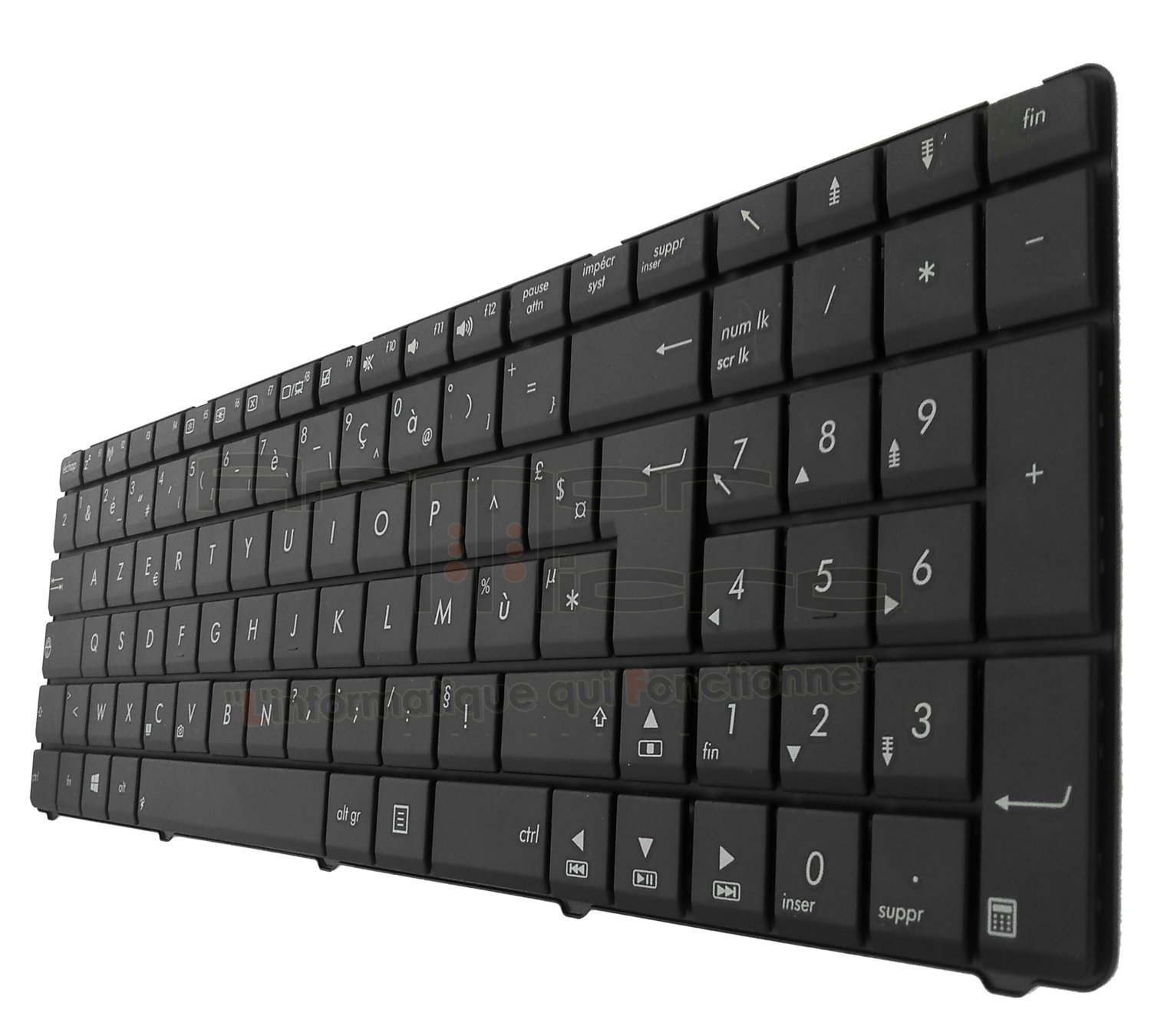 Clavier pour ASUS N53JG N53SV N53JQ N53N N53S - Français AZERTY Noir (Clavier Wave Win8)