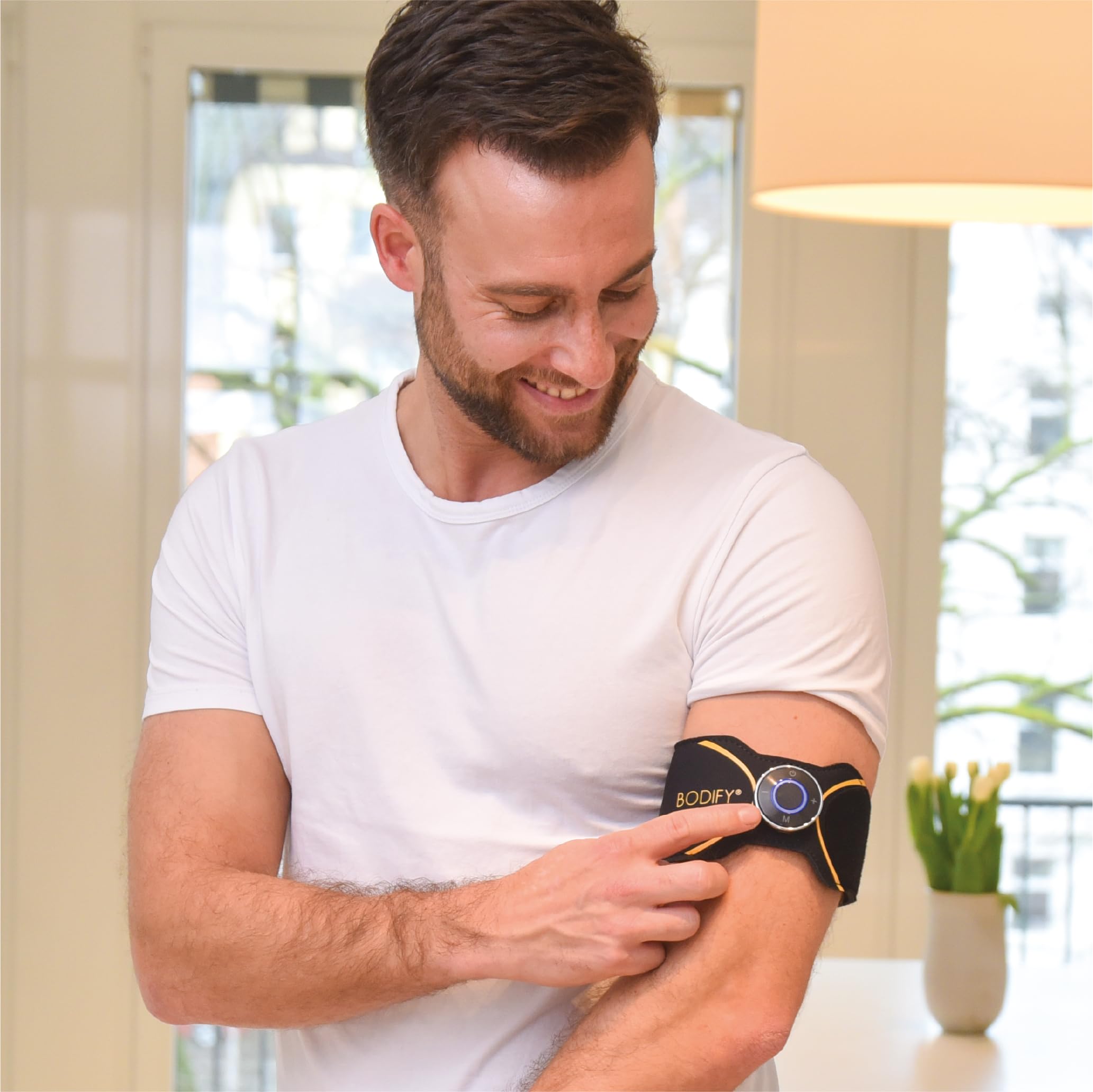 Bodify® 2-in-1 EMS Arm & Leg Trainer PRO – Attivazione mirata di Braccia e Gambe! – Attivazione Muscolare – Allenamento EMS – Allenamento di Braccia e Gambe – per Uomini e Donne L'Originale