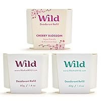 Wild - Deodorante Naturale Ricaricabile - Senza Alluminio - Varie Ricariche