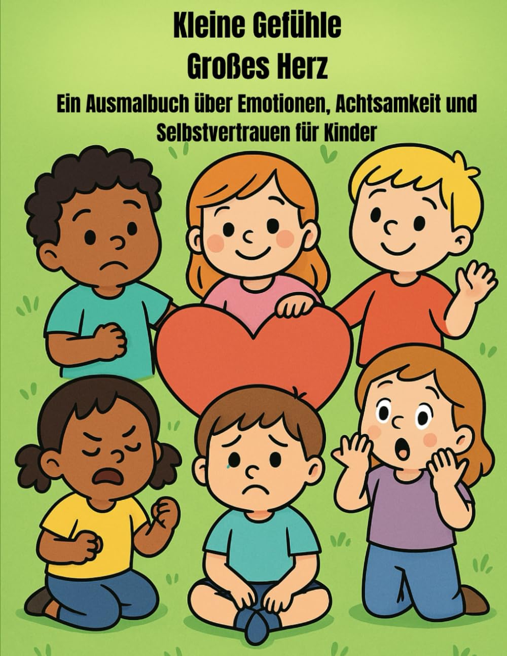 Kleine Gefühle - Großes Herz: Ein Ausmalbuch über Emotionen, Achtsamkeit und Selbstvertrauen für Kinder