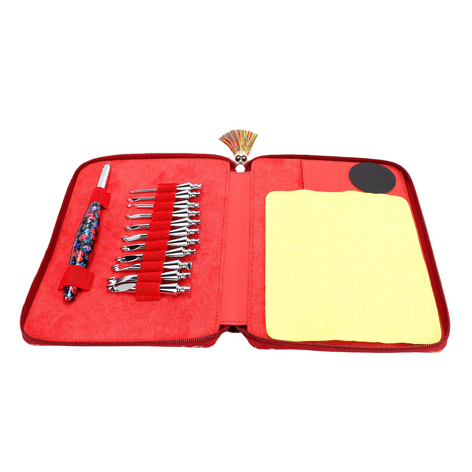 RIZGHWOY Juego de 11 Ganchos de Crochet Intercambiables 3.0-9.0mm, Ganchos