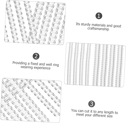 Miniatura 3 de jojofuny 16 piezas de anillos invisibles reductor reductor de anillo espaciador para anillos sueltos, suministros cómodos de protección de anillo