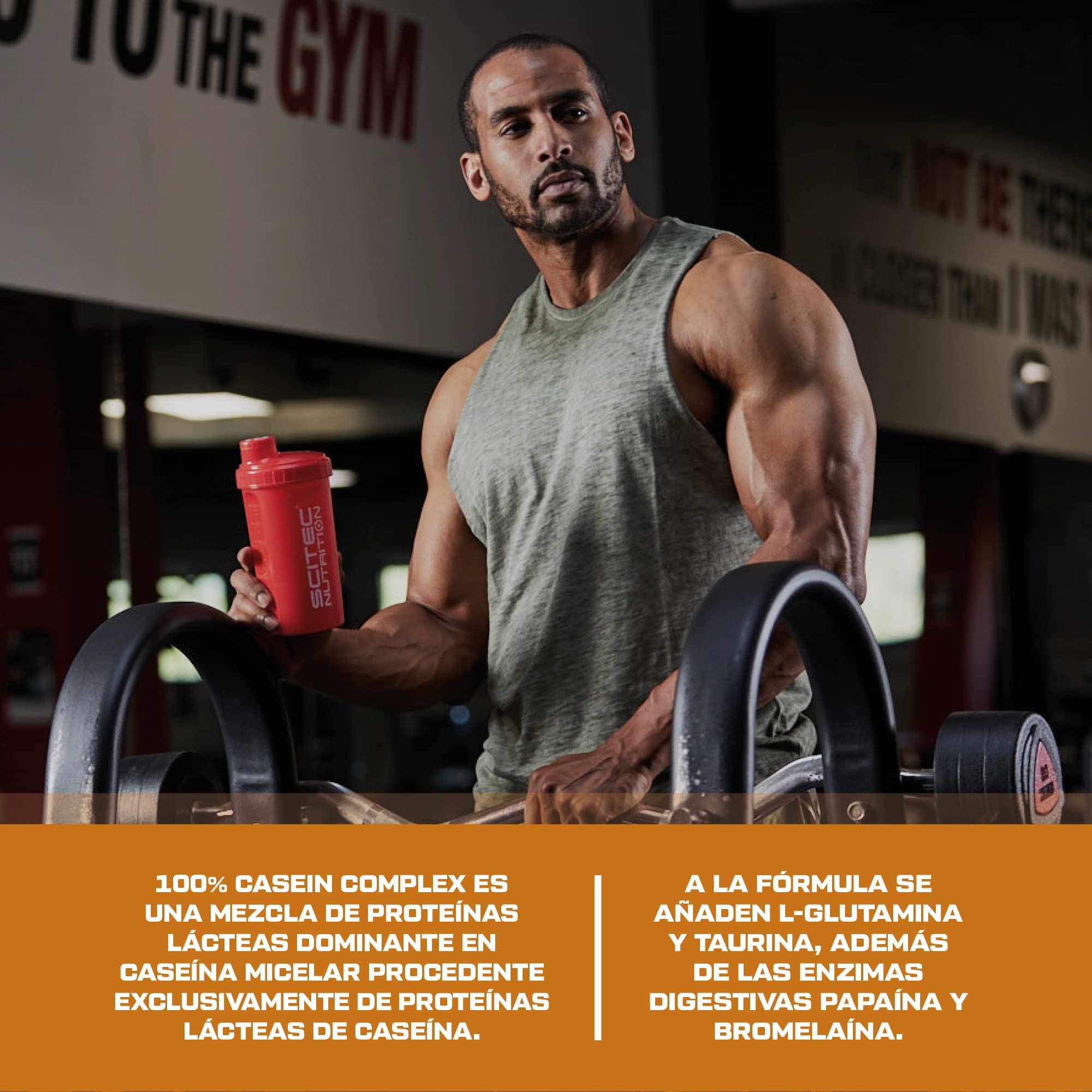 Scitec Nutrition 100% Casein Complex - Complejo de Caseína a base de Caseína Micelar - con L-Glutamina, Taurina y Enzimas Vegetales, 2,35 kg, Vainilla | Con caseinato de calcio y L-glutamina - Con enzimas vegetales añadidas - Azúcar, sin gluten - 2,35 kg,