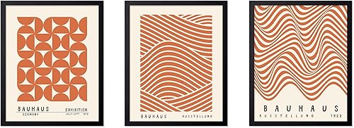 Miniatura 78 de Poster Master Juego de 3 pósteres Bauhaus - Imprimir geométrico - Arte de puntos de colores - Arte de formas geométricas - Regalo para hombres y