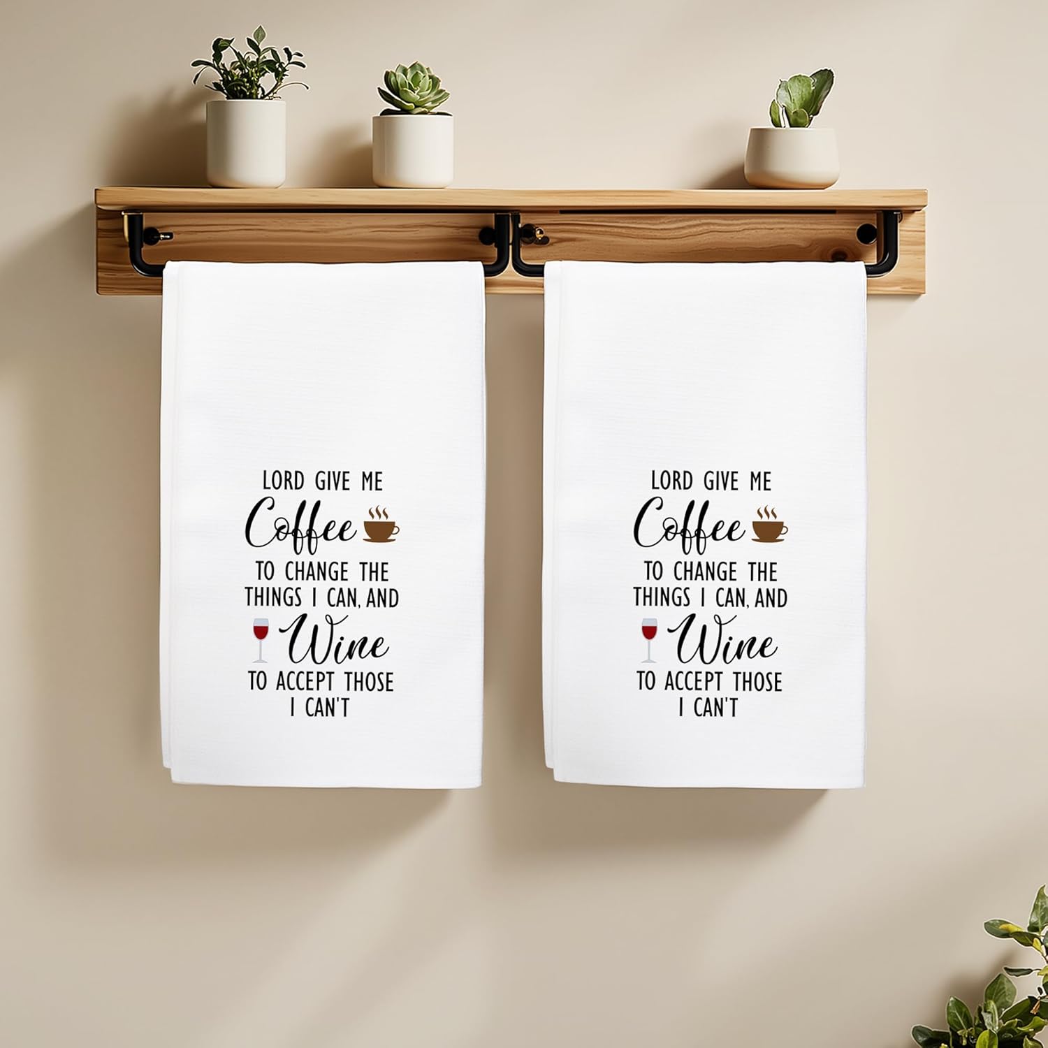 Funny Christian Towels, Serenity Prayer Towels Gifts for Kitchen Bathroom Decor (16x24 inches) - Image 4