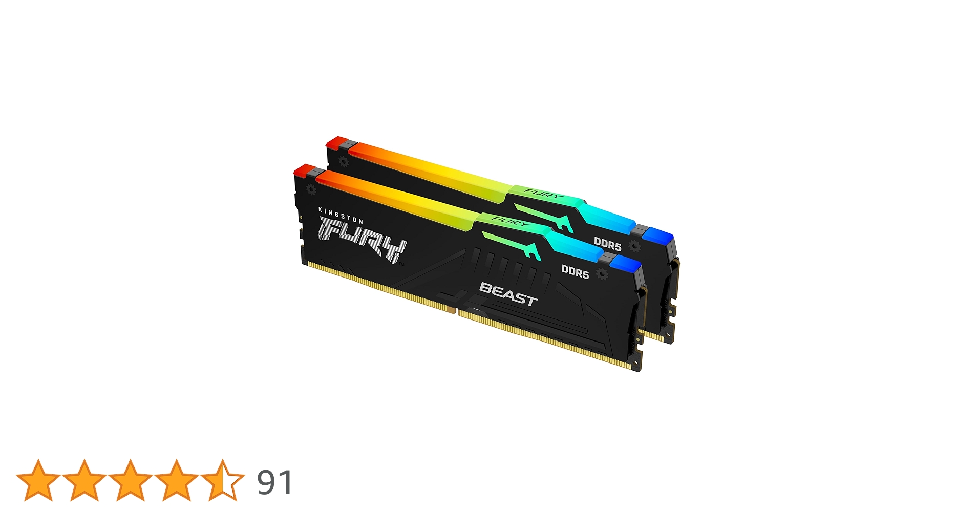 Kingston FURY BEAST DDR5 2枚セット16Gb-6000 Kingston FURY™ Beast DDR5 Memory – 8GB, 16GB, 32GB, 64GB