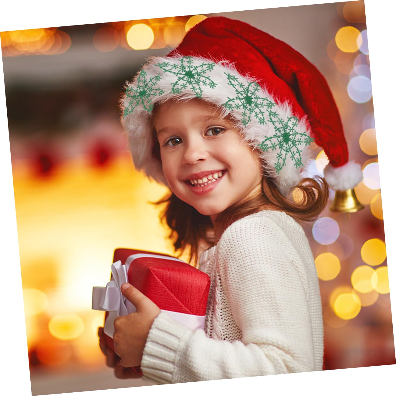 Anneome 4 Rollos Cinta Navideña con Estampado de Colores Rojo Verde Gris y Blanco para Manualidades y Embalaje de Regalos Festivos